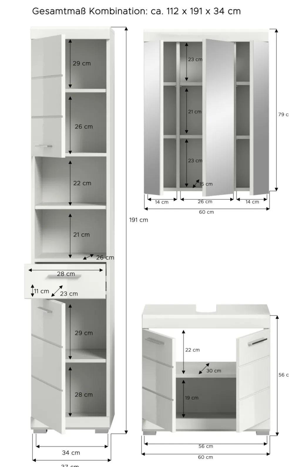 Salle de bains combinée SEWULA
