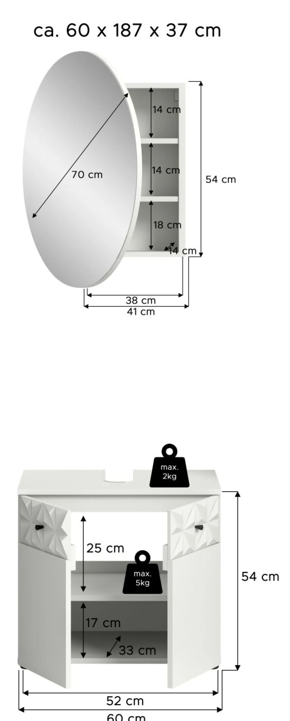 Salle de bains combinée ZIWAY