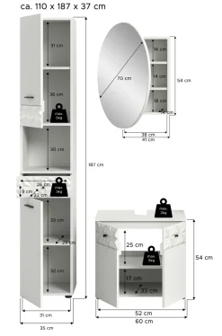 Salle de bains combinée ZIWAY