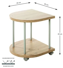 Table d'appoint à roulettes IMOLA