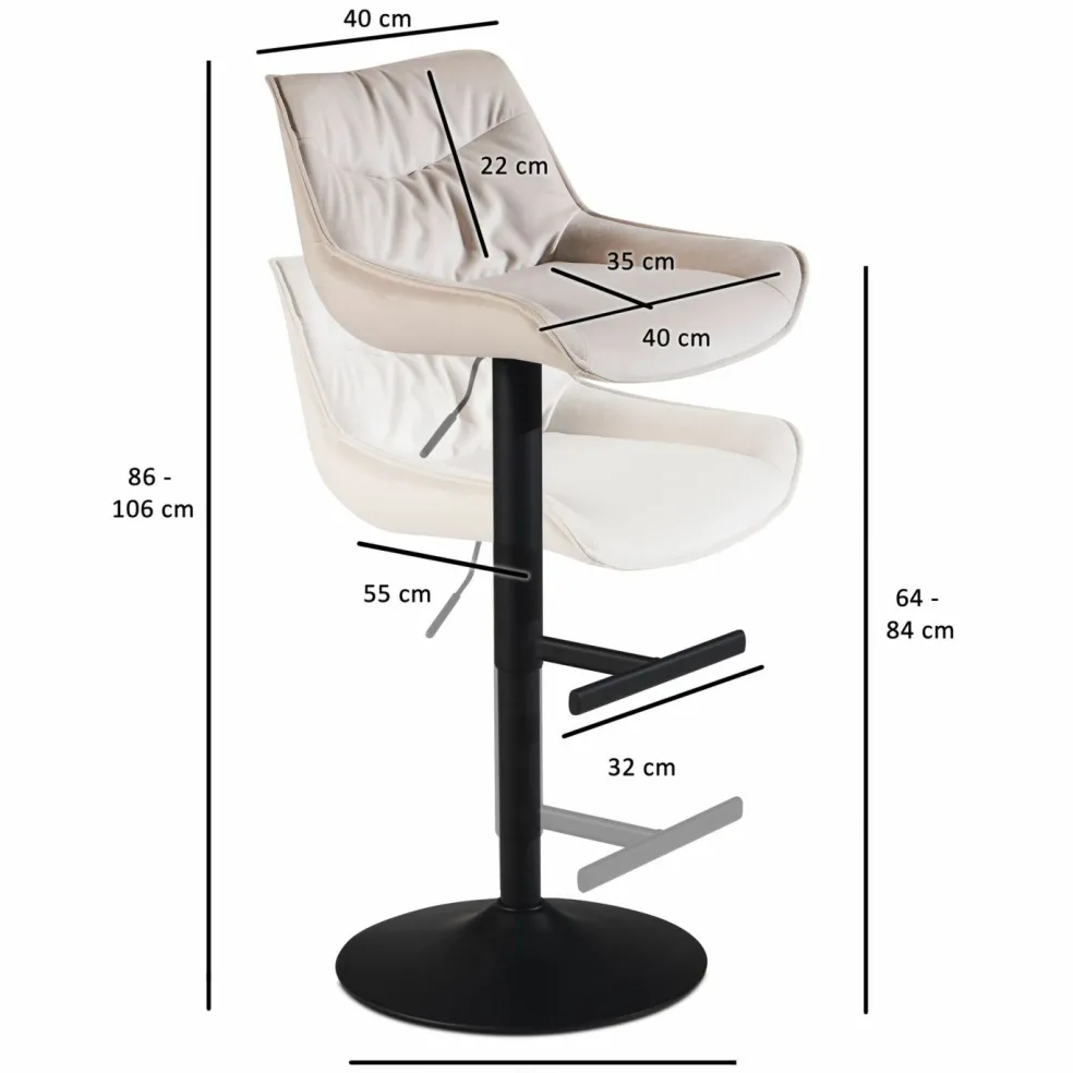 Tabouret de bar WOHNLING