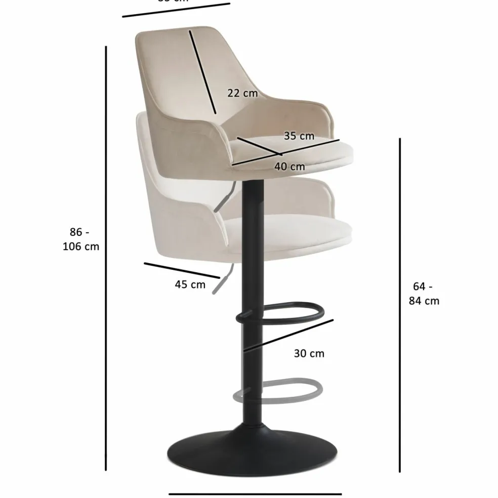 Tabouret de bar WOHNLING