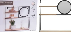 Étagère murale avec miroir