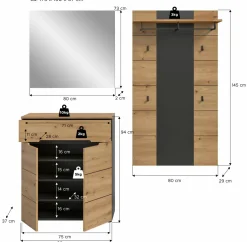 Vestiaire combiné 3 éléments GOBA