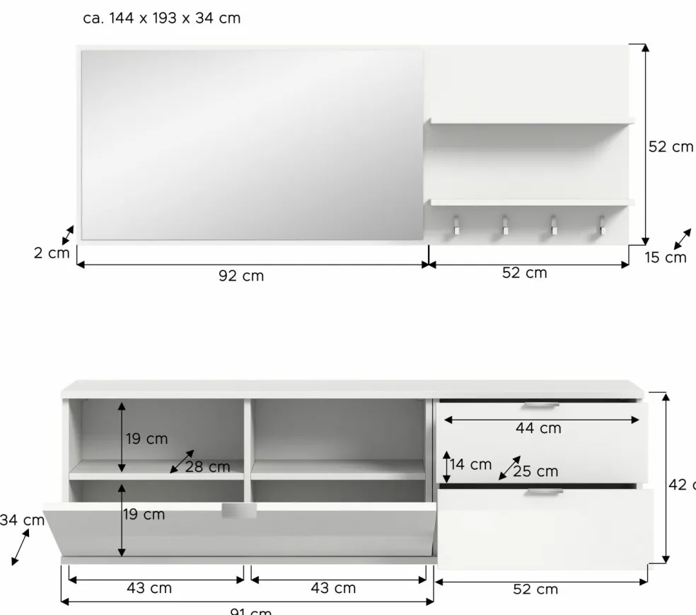 Vestiaire combiné 4 éléments BODITE
