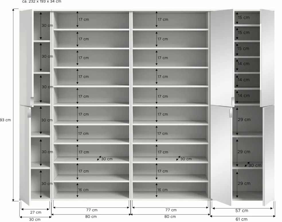 Vestiaire combiné 4 éléments BODITE