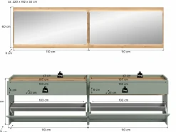 Vestiaire combiné 6 éléments DRIVE
