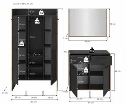 Vestiaire combiné 3 éléments BUENO