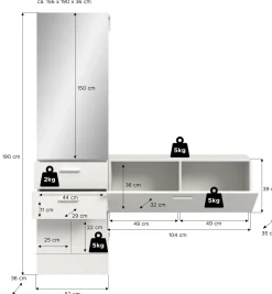 Vestiaire combiné 2 éléments VAGA