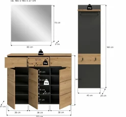 Vestiaire combiné 3 éléments GOBA