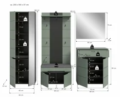 Vestiaire combiné 6 éléments GOBA