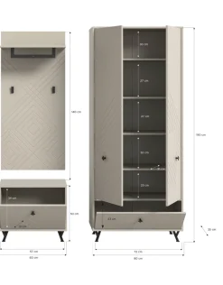 Vestiaire combiné 3 éléments TAPI