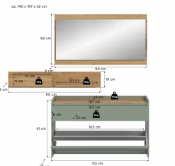 Vestiaire combiné 3 éléments DRIVE