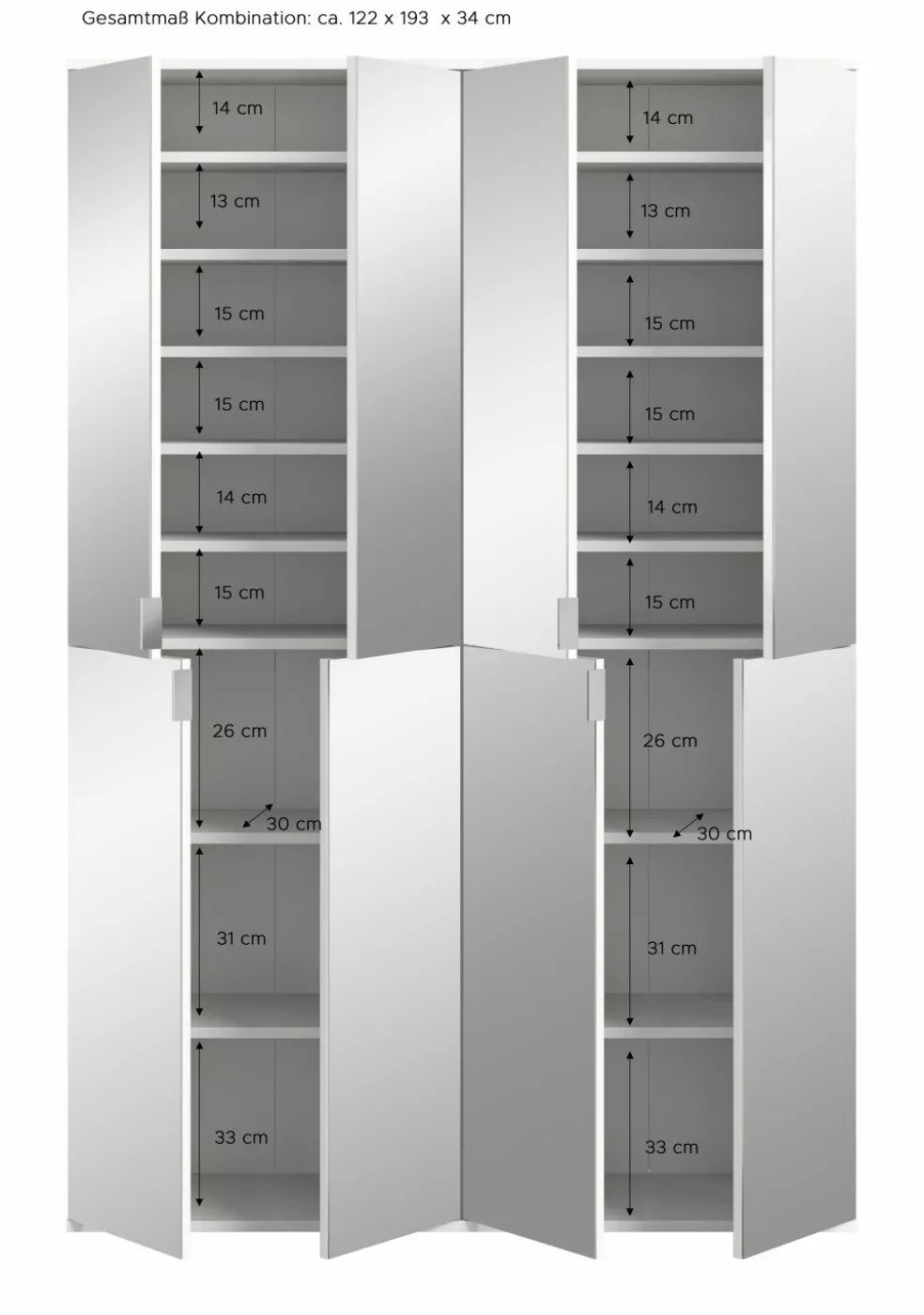Vestiaire combiné 2 éléments BODITE