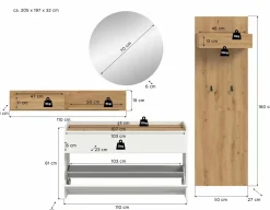 Vestiaire combiné 4 éléments DRIVE