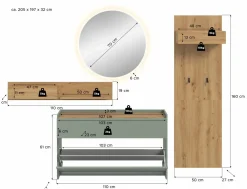 Vestiaire combiné 5 éléments DRIVE