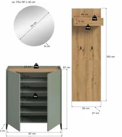 Vestiaire combiné 3 éléments DRIVE