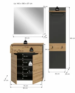 Vestiaire combiné 3 éléments GOBA