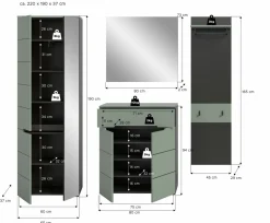 Vestiaire combiné 4 éléments GOBA