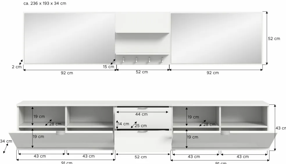 Vestiaire combiné 6 éléments BODITE