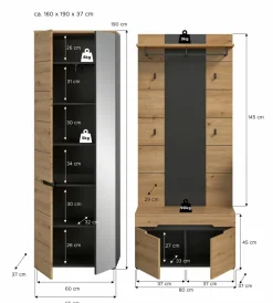 Vestiaire combiné 3 éléments GOBA