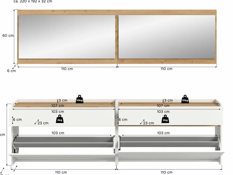 Vestiaire combiné 4 éléments DRIVE