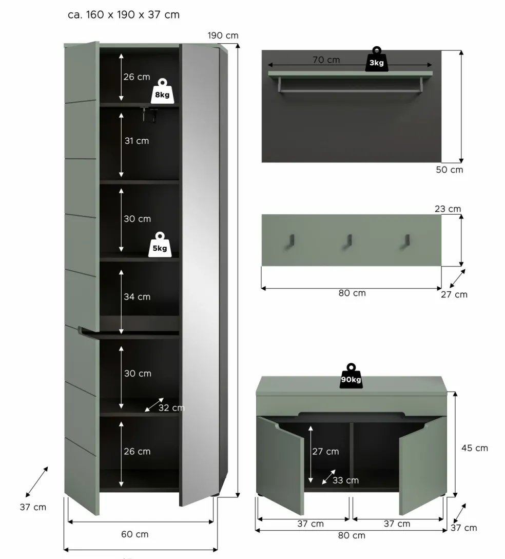 Vestiaire combiné GOBA