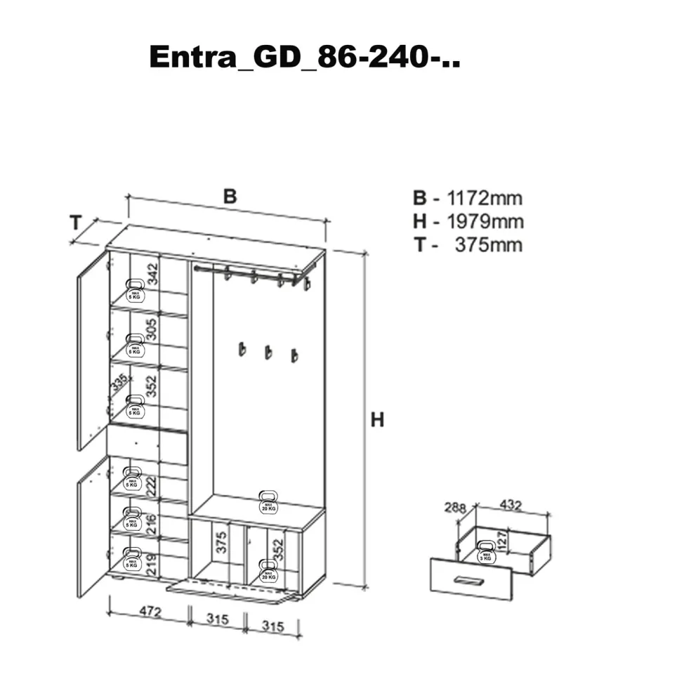 Vestiaire compact CHUR