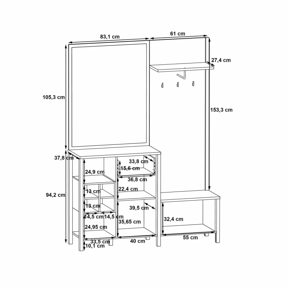 Vestiaire compact HIGH ROCK